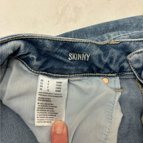 Women’s American Eagle Skinny Jeans 8 Short - Picture 3 of 15